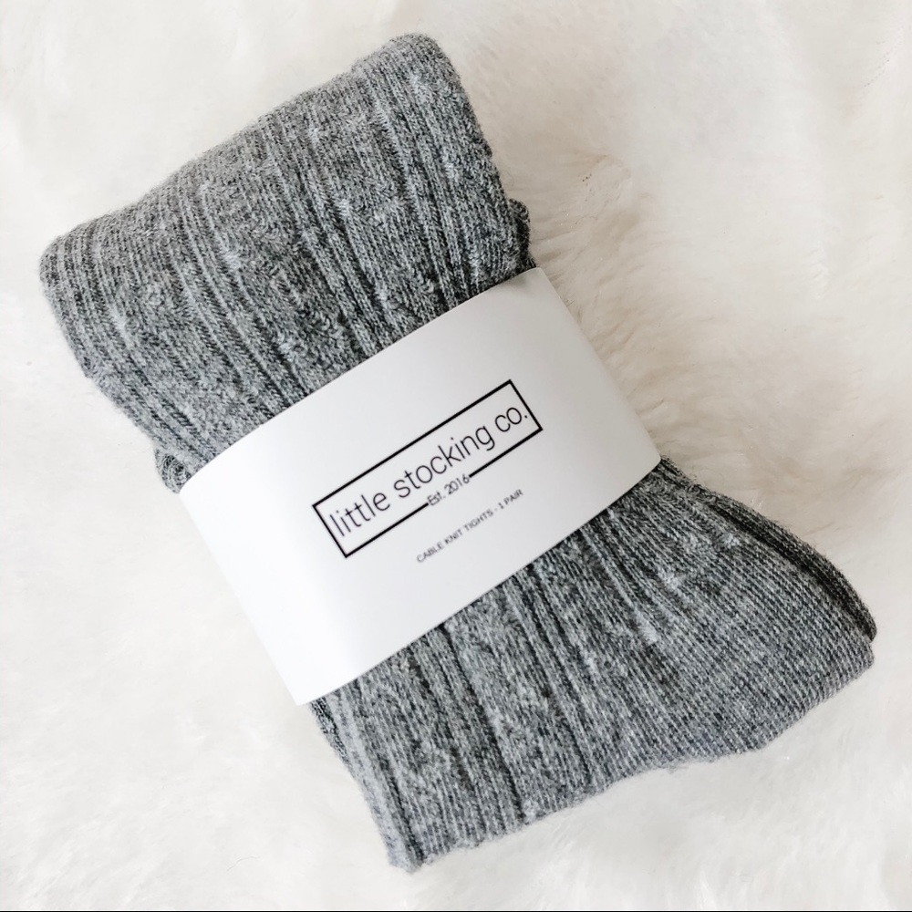Cable knit tights